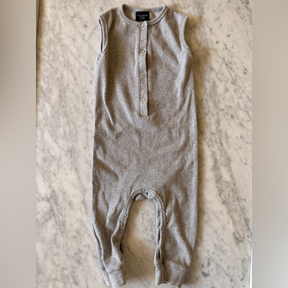 Little Bipsy Heather Gray Sleeveless Romper